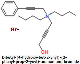 CAS#Dibutyl-(4-hydroxy-but-2-ynyl)-(3-phenyl-prop-2-ynyl)-ammonium; bromide